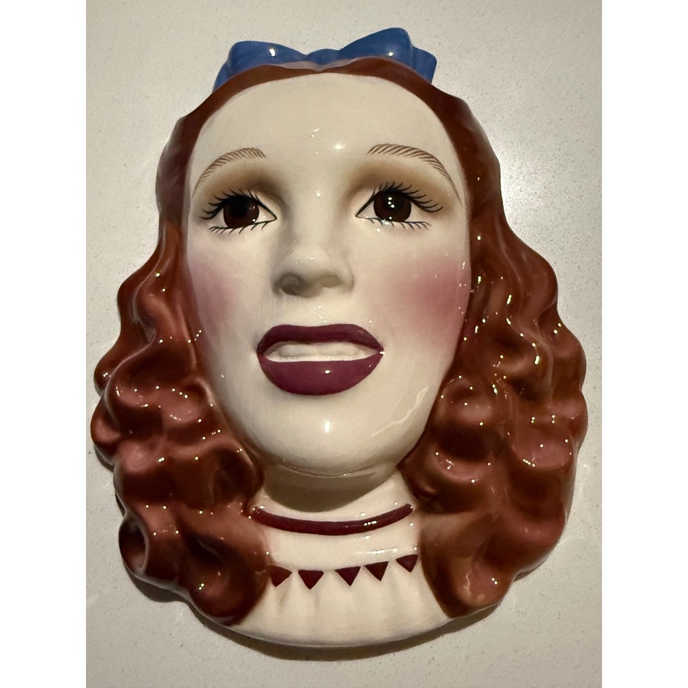 Vintage 1986 Clay Art San Francisco Dorothy Wizard of Oz Ceramic Wall Mask Decor